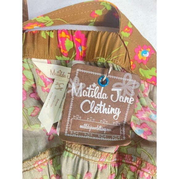 Matilda Jane On A Whim Tank Top Ruffle Hem Floral 27637T Small NWT - Picture 6 of 6